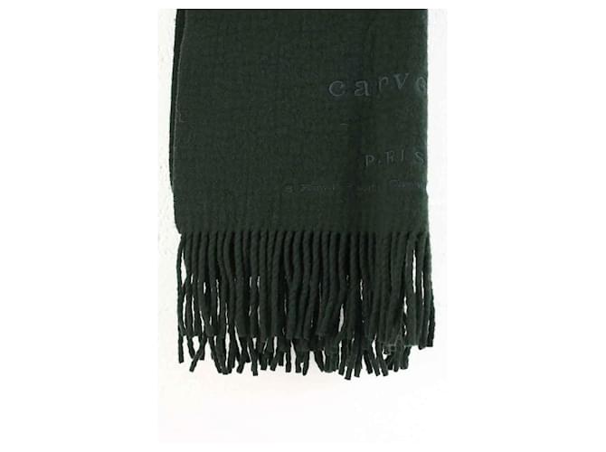 Carven Sciarpa in lana verde - vista 2
