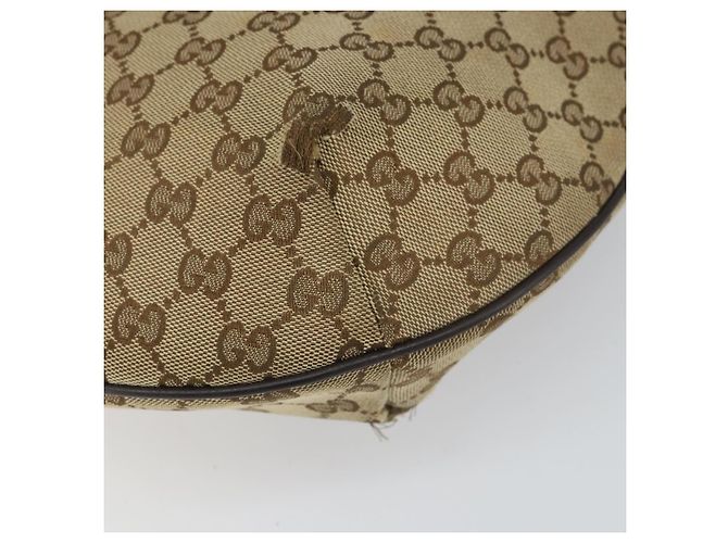 Borsa a Spalla GG Canvas Gucci Beige Oro 181092 Auth SW2067 D'oro - vista 15