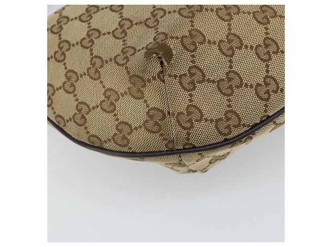 Borsa a Spalla GG Canvas Gucci Beige Oro 181092 Auth SW2067 D'oro - vista 16