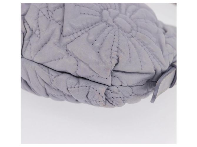 PRADA Borsa a Spalla Trapuntata in Pelle Fiore Oro Lavanda Auth 163520 D'oro - vista 16