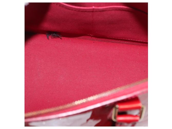 LOUIS VUITTON Borsa Alma PM Monogram Vernis Rosso Grunadine M91693 Auth 165861 - vista 11