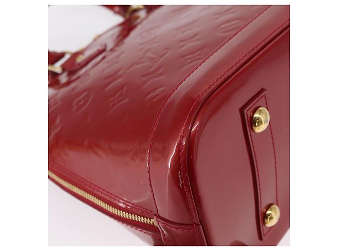 LOUIS VUITTON Borsa Alma PM Monogram Vernis Rosso Grunadine M91693 Auth 165861 - vista 15