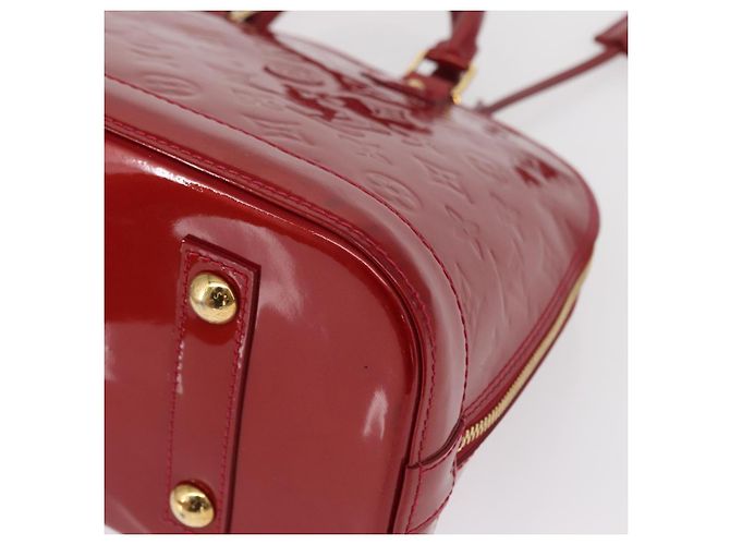 LOUIS VUITTON Borsa Alma PM Monogram Vernis Rosso Grunadine M91693 Auth 165861 - vista 16