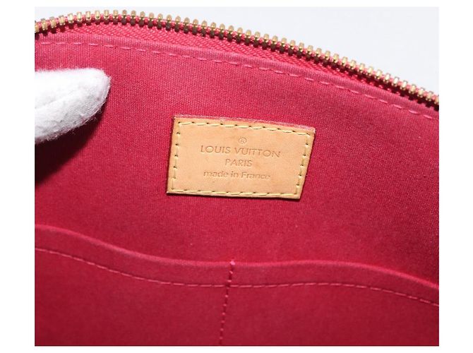LOUIS VUITTON Borsa Alma PM Monogram Vernis Rosso Grunadine M91693 Auth 165861 - vista 18