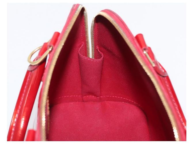 LOUIS VUITTON Borsa Alma PM Monogram Vernis Rosso Grunadine M91693 Auth 165861 - vista 19