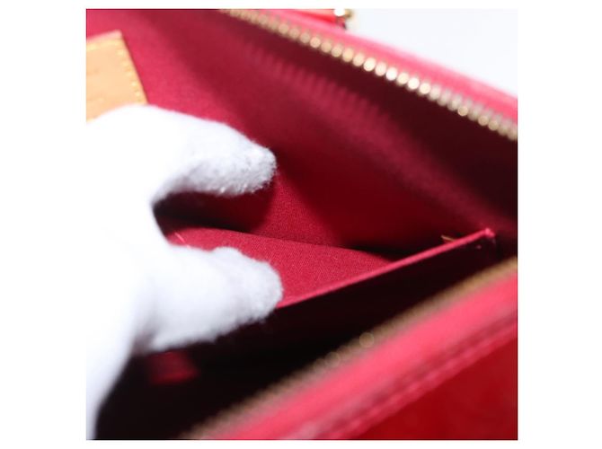 LOUIS VUITTON Borsa Alma PM Monogram Vernis Rosso Grunadine M91693 Auth 165861 - vista 21
