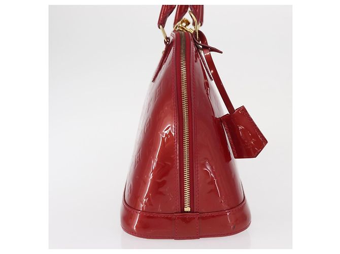 LOUIS VUITTON Borsa Alma PM Monogram Vernis Rosso Grunadine M91693 Auth 165861 - vista 4