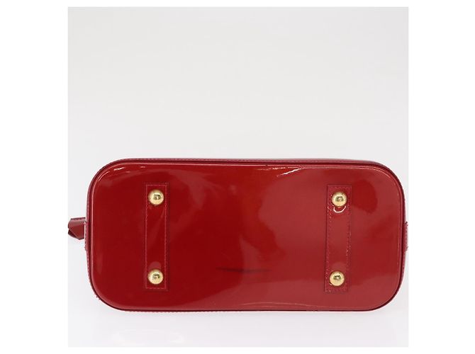 LOUIS VUITTON Borsa Alma PM Monogram Vernis Rosso Grunadine M91693 Auth 165861 - vista 5