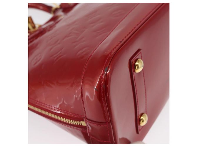 LOUIS VUITTON Borsa Alma PM Monogram Vernis Rosso Grunadine M91693 Auth 165861 - vista 9