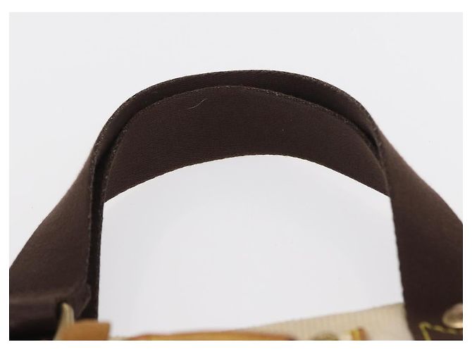 LOUIS VUITTON Antigua Cabas PM Borsa Tote Bianca Marrone M40036 LV Auth 163149 Bianco - vista 14