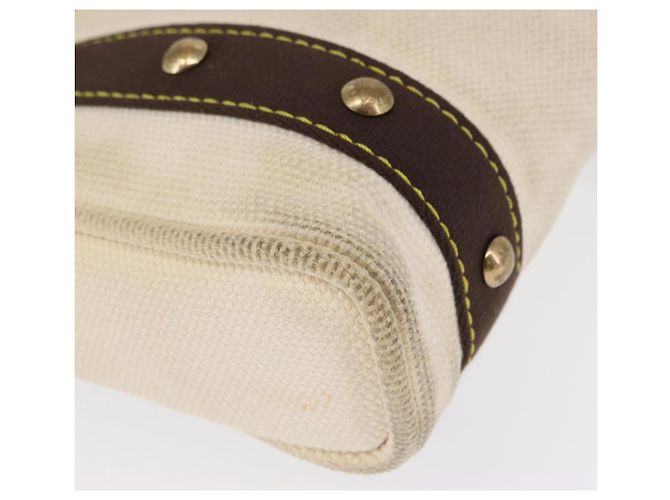 LOUIS VUITTON Antigua Cabas PM Borsa Tote Bianca Marrone M40036 LV Auth 163149 Bianco - vista 16