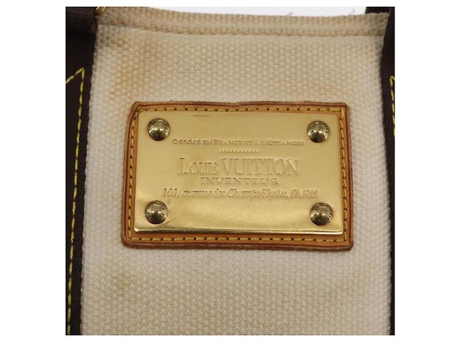 LOUIS VUITTON Antigua Cabas PM Borsa Tote Bianca Marrone M40036 LV Auth 163149 Bianco - vista 18