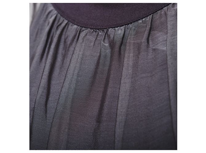 Autre Marque Grau Transparente Viskose-Seiden-Cape-Kleid von Stephan Janson - Ansicht 4