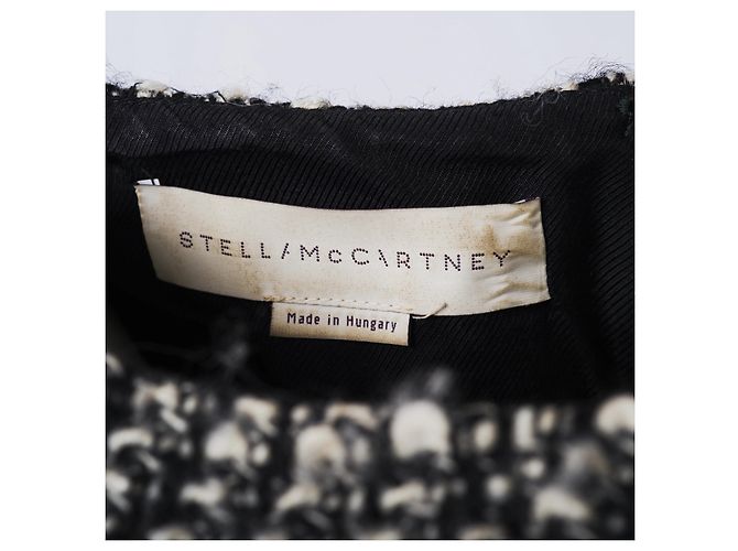 Stella Mc Cartney Vestido Mini Asimétrico de Tweed Stella McCartney Blanco - vista 10