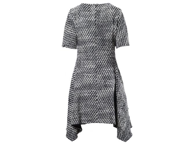 Stella Mc Cartney Vestido Mini Asimétrico de Tweed Stella McCartney Blanco - vista 3
