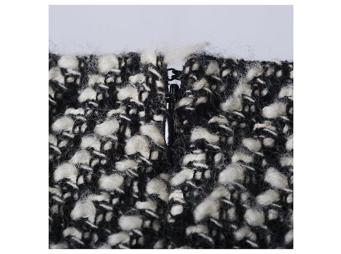 Stella Mc Cartney Vestido Mini Asimétrico de Tweed Stella McCartney Blanco - vista 4