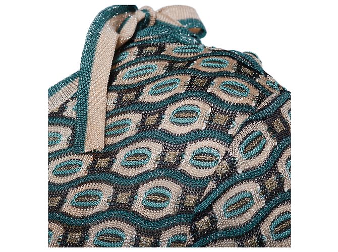 Abito Mini Verde e Rosa Missoni - vista 5