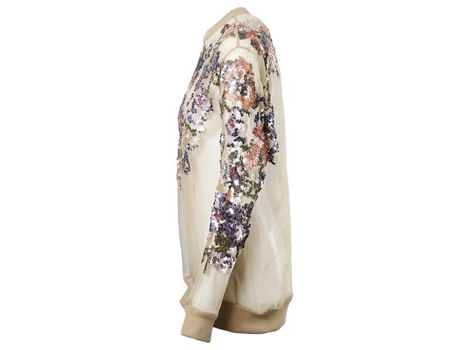 Sweatshirt transparent orné de sequins floraux Givenchy - vue 2