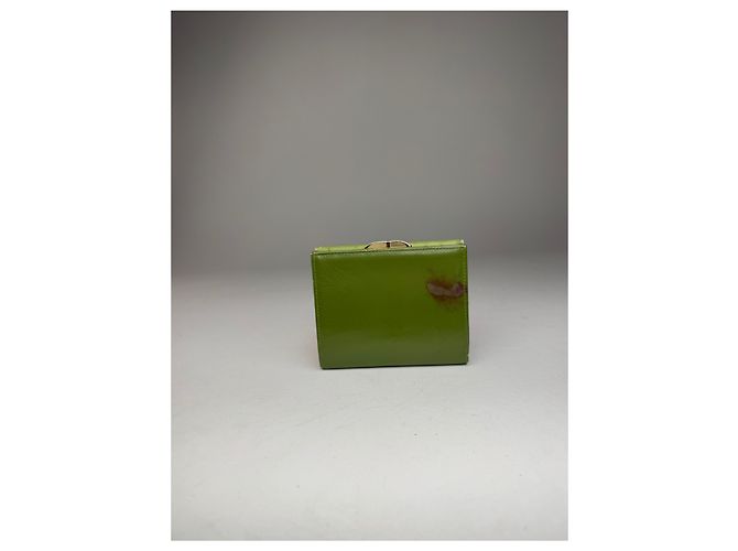 Vintage Givenchy Ostrich Leather Wallet Green - view 10