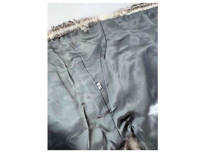 Céline Vintage Celine Paris Pelzoberteil 36/S Grau - Ansicht 11