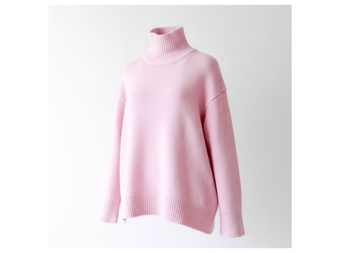 Céline Pull Col Roulé en Cachemire Rose - vue 2