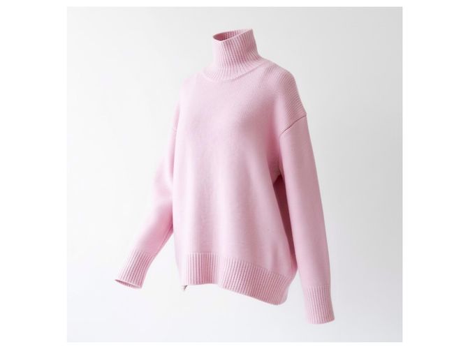 Céline Pull Col Roulé en Cachemire Rose - vue 3