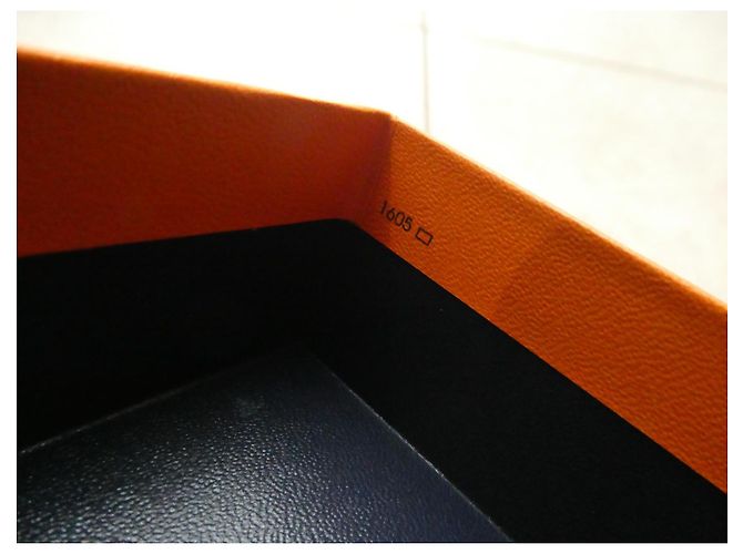 boite hermès 1605 blue box commande spéciale vip pour sac a main hermès constance Orange - vue 10