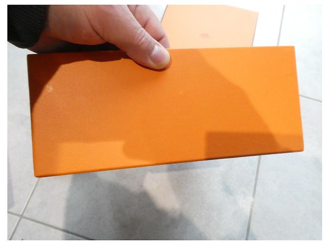 boite hermès 1605 blue box commande spéciale vip pour sac a main hermès constance Orange - vue 5