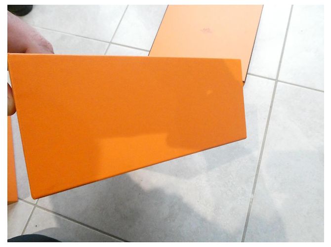 boite hermès 1605 blue box commande spéciale vip pour sac a main hermès constance Orange - vue 6