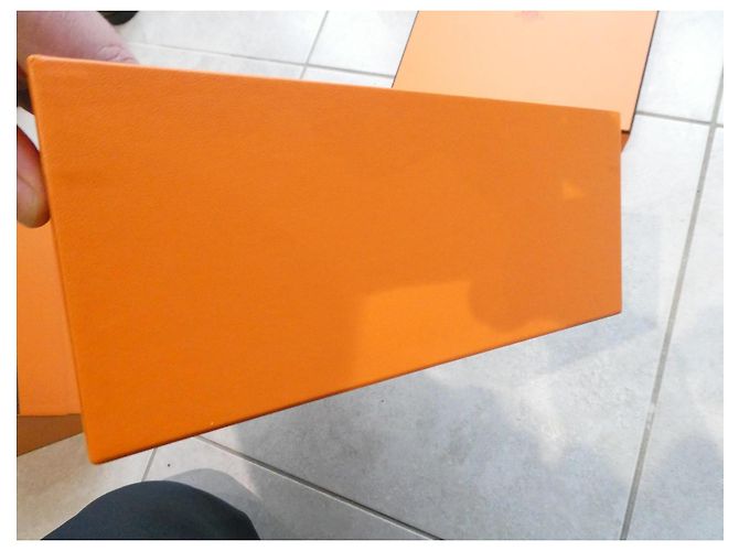 boite hermès 1605 blue box commande spéciale vip pour sac a main hermès constance Orange - vue 7