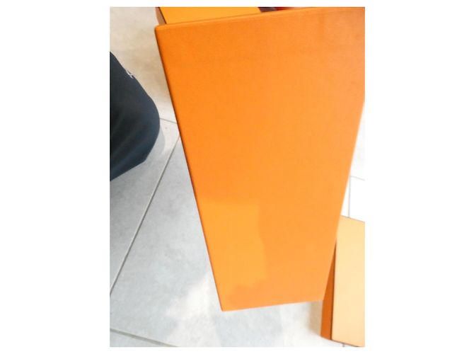 boite hermès 1605 blue box commande spéciale vip pour sac a main hermès constance Orange - vue 8