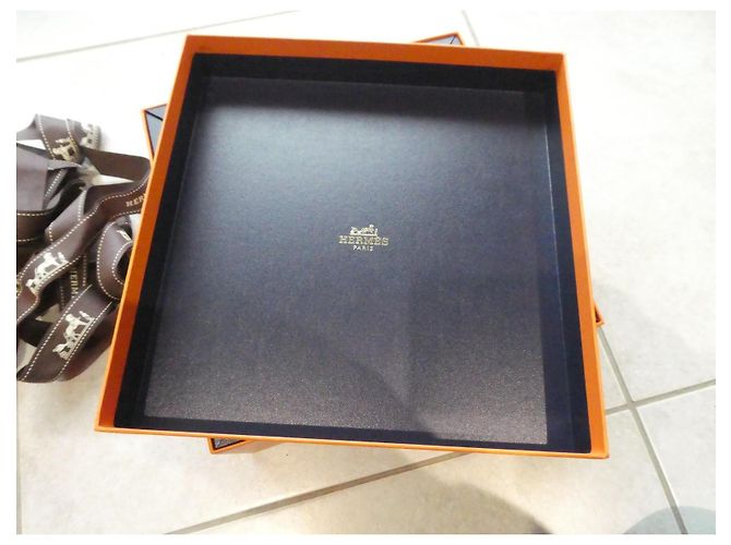 boite hermès 1605 blue box commande spéciale vip pour sac a main hermès constance Orange - vue 9