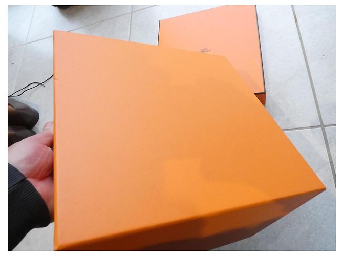 boite hermès blue box sac hermès précieux mini-kelly  rare commande spéciale VIP 1690 Orange - vue 8