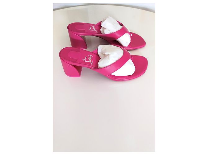 sandali Christian Louboutin Fuschia - vista 2