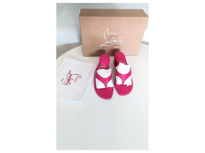 sandali Christian Louboutin Fuschia - vista 4