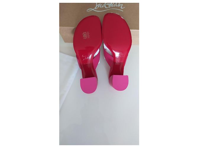 sandali Christian Louboutin Fuschia - vista 5