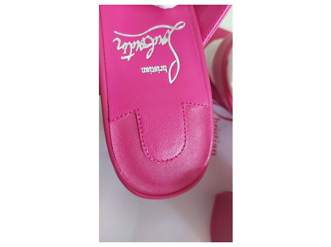 sandali Christian Louboutin Fuschia - vista 7