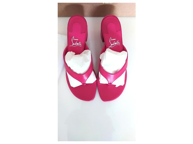 sandali Christian Louboutin Fuschia - vista 8