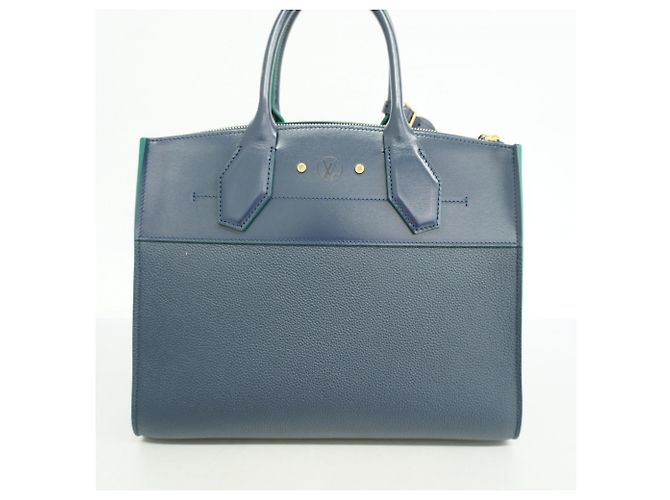 Borsa City Steamer MM Louis Vuitton Blu navy - vista 12