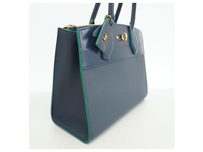 Borsa City Steamer MM Louis Vuitton Blu navy - vista 2