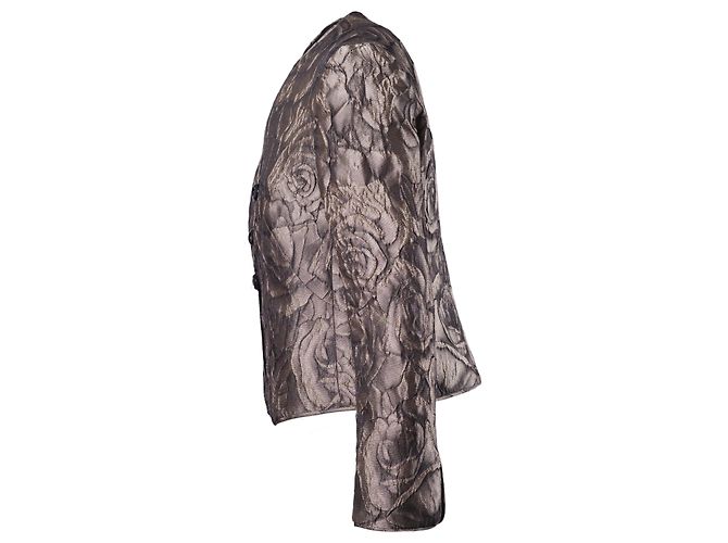 Chaqueta Armani con Estampado Floral Marrón Castaño - vista 2