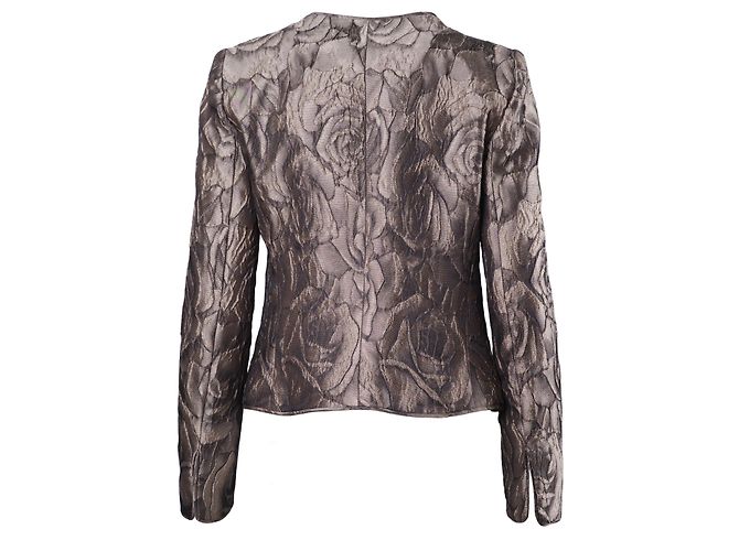 Chaqueta Armani con Estampado Floral Marrón Castaño - vista 3