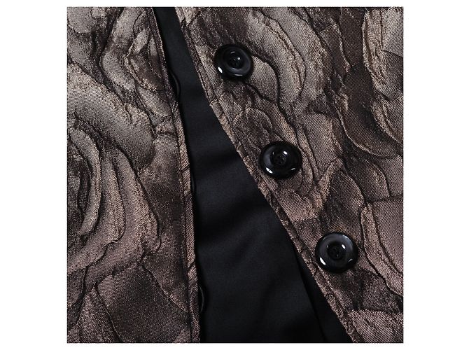 Chaqueta Armani con Estampado Floral Marrón Castaño - vista 8