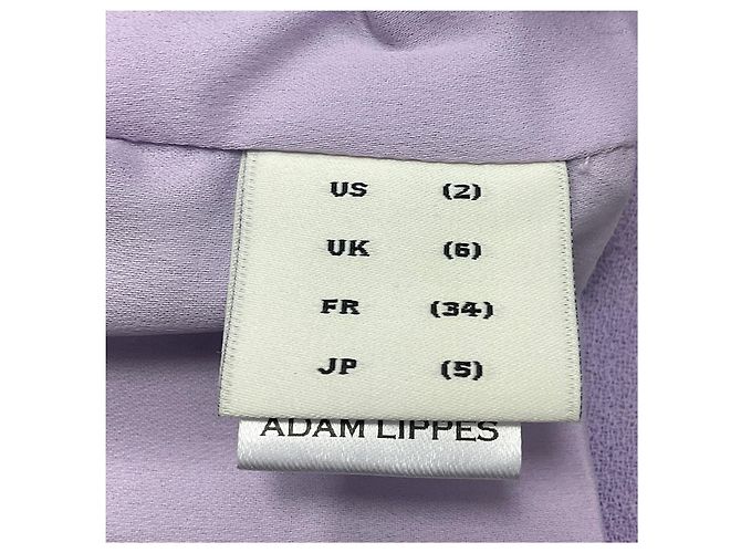 Conjunto de top e saia em crepe de lã com embellishments de cristal lavanda de Adam Lippes Roxo - vista 6