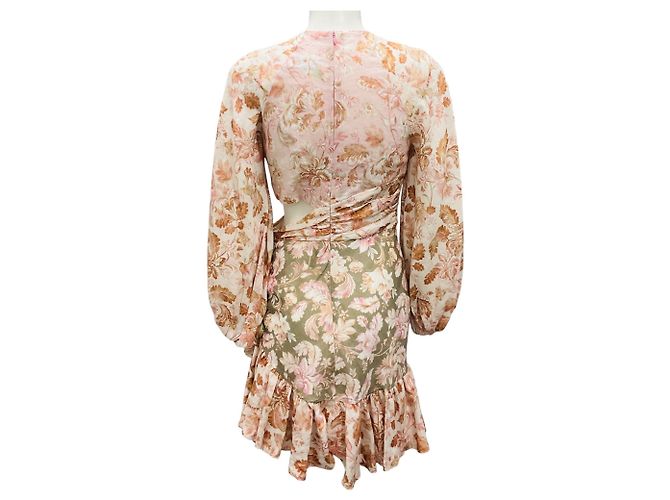 Vestido Mini Billow Spliced Lyre da Zimmermann - vista 3