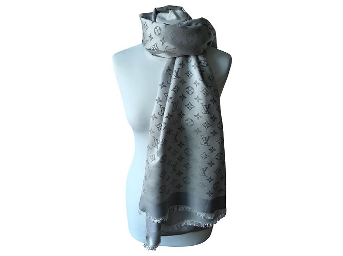 Bufanda Louis Vuitton Gris - vista 3
