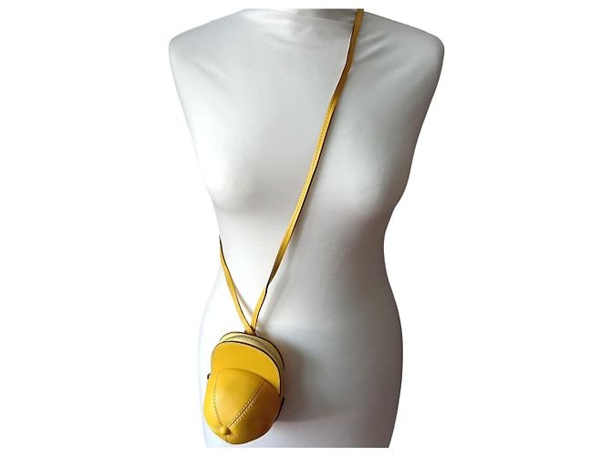 Borsa a tracolla "Nano Cap" di JW Anderson Giallo - vista 6