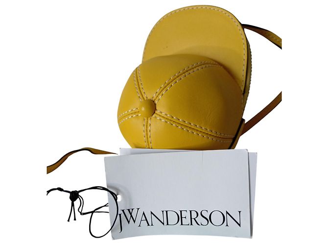 Borsa a tracolla "Nano Cap" di JW Anderson Giallo - vista 8
