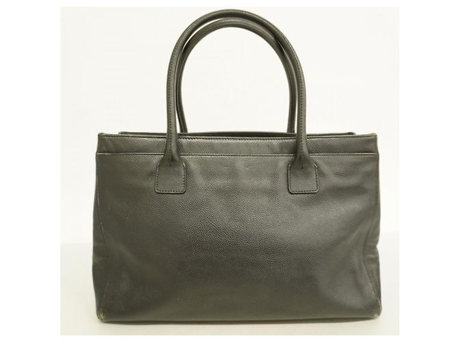 Chanel 2.55 Executive Leder Tote Tasche Schwarz - Ansicht 14