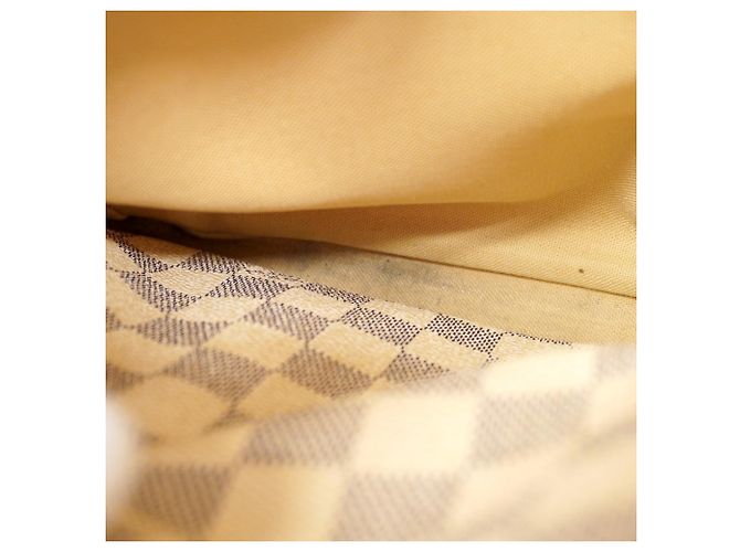 Borsa a Spalla Naviglio Damier Azur di Louis Vuitton Bianco - vista 12